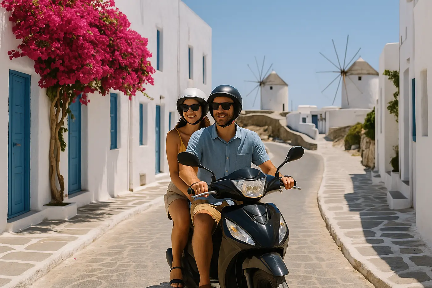 Sym Symphony 125cc Auto Scooter in Paros with Ace Cars Paros Car Rental 2